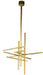 Visual Comfort Modern - SLCH56127CCHAB - LED Chandelier - Cityscape - Hand Rubbed Antique Brass