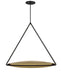 Visual Comfort Modern - PBPD35127BZ/NB - LED Pendant - Cymbal - Dark Bronze/Natural Brass