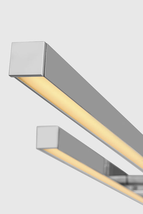 Visual Comfort Modern - 700LSSTG260PSS-LED927 - LED Linear Suspension - Stagger - Polished Stainless Steel