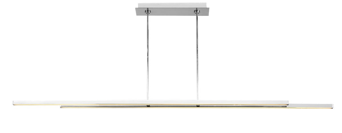 Visual Comfort Modern - 700LSSTG284PSS-LED927 - LED Linear Suspension - Stagger - Polished Stainless Steel