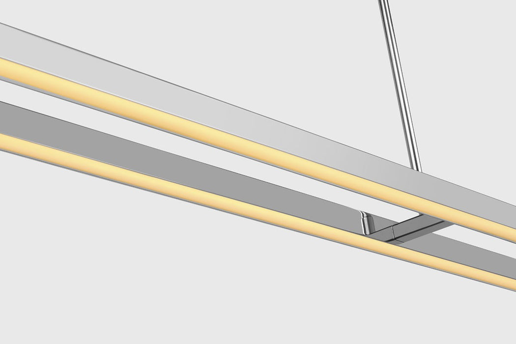 Visual Comfort Modern - 700LSSTG284PSS-LED927 - LED Linear Suspension - Stagger - Polished Stainless Steel