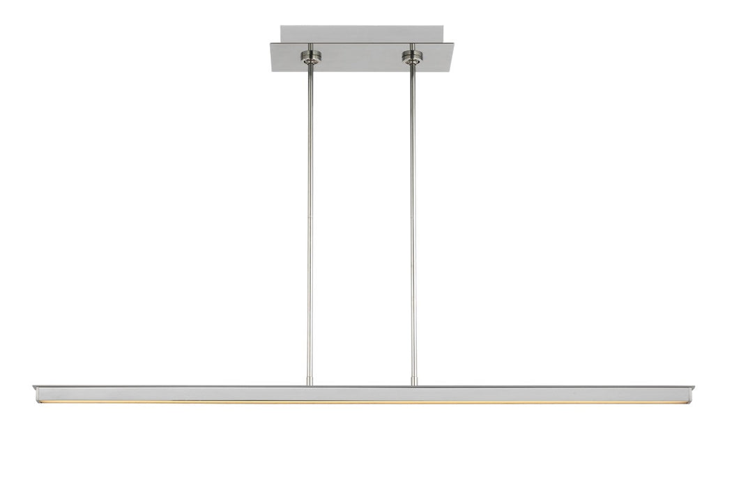 Visual Comfort Modern - 700LSSTG48PSS-LED927 - LED Linear Suspension - Stagger - Polished Stainless Steel