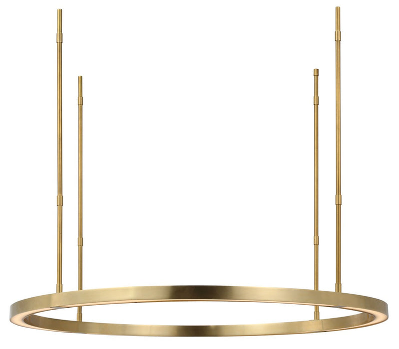 Visual Comfort Modern - MDCH53827HAB - LED Chandelier - Stagger - Hand Rubbed Antique Brass