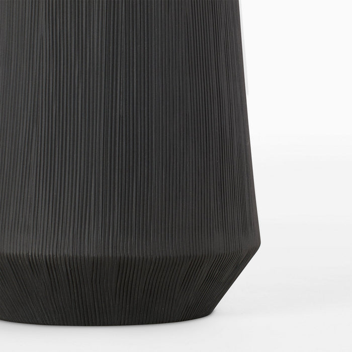 Visual Comfort Studio - HT1131RBC1 - One Light Table Lamp - Panola - Rough Black Ceramic