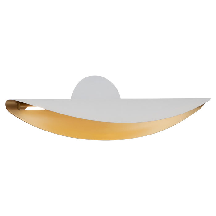 Quorum - 3-406-640 - LED Wall Sconce - Pivot - White|Aged Brass