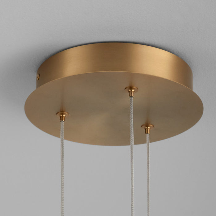 Quorum - 3-6050-40 - LED Pendant - Axiom - Aged Brass