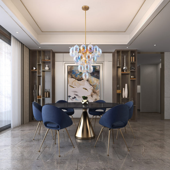 Artcraft - AC11999LU - Nine Light Chandelier - Globo - Brass