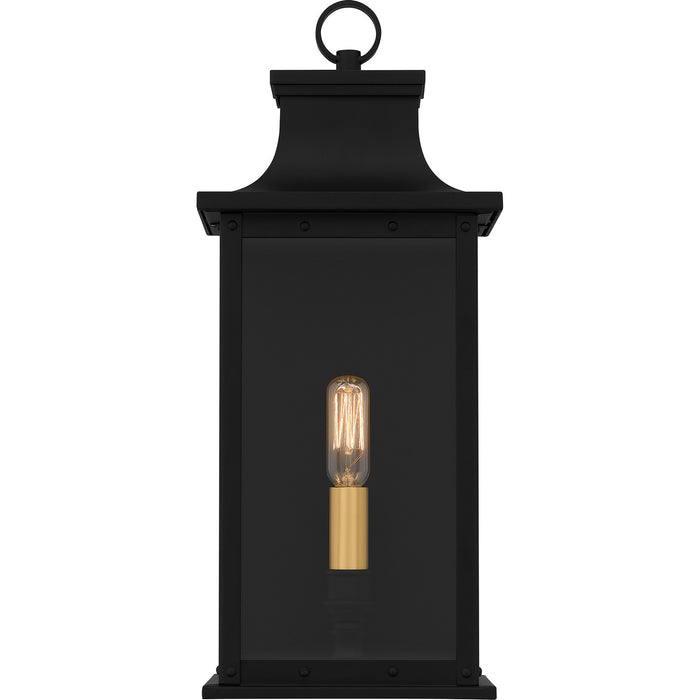 Quoizel - ABY8407MBK - One Light Outdoor Wall Mount - Abernathy - Matte Black