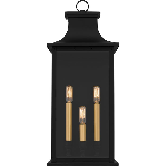 Quoizel - ABY8409MBK - Three Light Outdoor Wall Mount - Abernathy - Matte Black