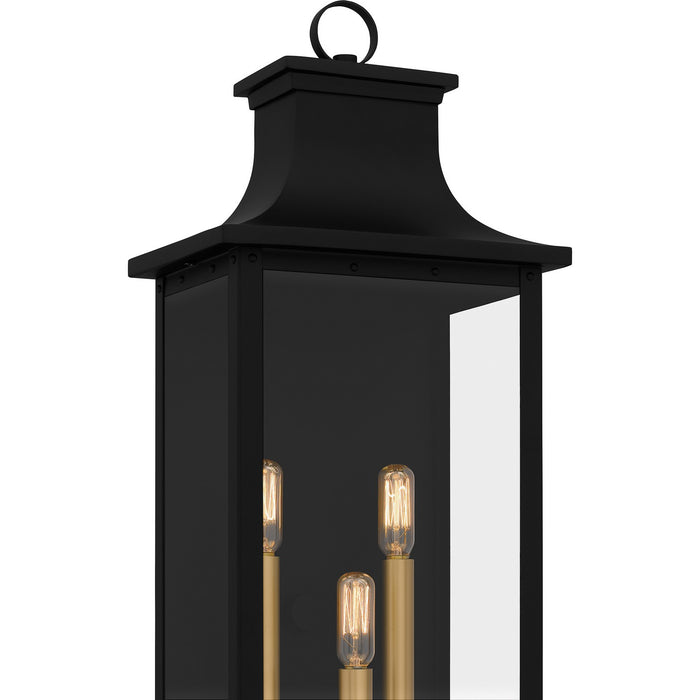 Quoizel - ABY8409MBK - Three Light Outdoor Wall Mount - Abernathy - Matte Black