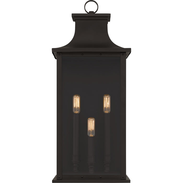 Quoizel - ABY8409OZ - Three Light Outdoor Wall Mount - Abernathy - Old Bronze