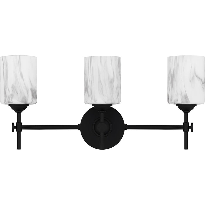 Quoizel - ARI8622MBK - Three Light Bath - Aria - Matte Black