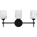 Quoizel - ARI8622MBK - Three Light Bath - Aria - Matte Black