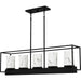 Quoizel - BET542MBK - Five Light Linear Chandelier - Bentley - Matte Black