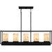 Quoizel - BET542MBK - Five Light Linear Chandelier - Bentley - Matte Black