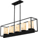 Quoizel - BET542MBK - Five Light Linear Chandelier - Bentley - Matte Black