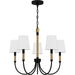 Quoizel - BYL5025MBK - Five Light Chandelier - Bayside - Matte Black