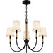 Quoizel - BYL5025MBK - Five Light Chandelier - Bayside - Matte Black