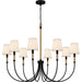 Quoizel - BYL5039MBK - Eight Light Chandelier - Bayside - Matte Black