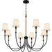 Quoizel - BYL5039MBK - Eight Light Chandelier - Bayside - Matte Black