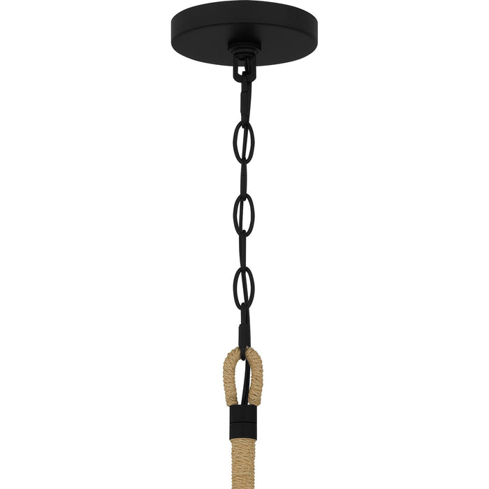 Quoizel - BYL5039MBK - Eight Light Chandelier - Bayside - Matte Black