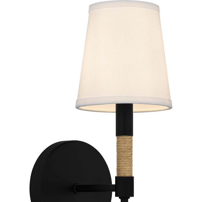 Quoizel - BYL8705MBK - One Light Wall Sconce - Bayside - Matte Black