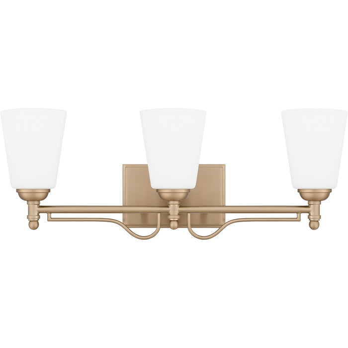 Quoizel - ESR8623BGD - Three Light Bath - Esther - Bronze Gold