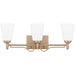 Quoizel - ESR8623BGD - Three Light Bath - Esther - Bronze Gold