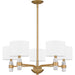 Quoizel - KMB5030BWS - Five Light Chandelier - Kimberly - Brushed Weathered Brass