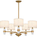 Quoizel - KMB5030BWS - Five Light Chandelier - Kimberly - Brushed Weathered Brass