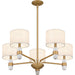 Quoizel - KMB5030BWS - Five Light Chandelier - Kimberly - Brushed Weathered Brass