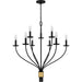 Quoizel - MAG5032MBK - Nine Light Chandelier - Margaret - Matte Black