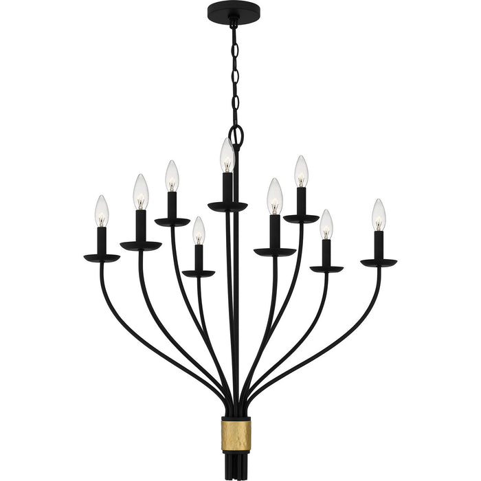 Quoizel - MAG5032MBK - Nine Light Chandelier - Margaret - Matte Black