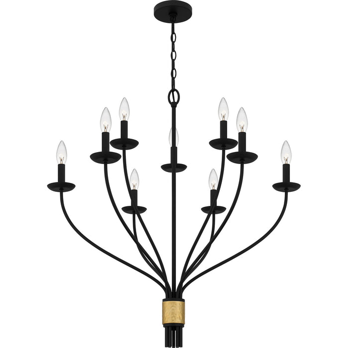 Quoizel - MAG5032MBK - Nine Light Chandelier - Margaret - Matte Black