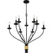 Quoizel - MAG5032MBK - Nine Light Chandelier - Margaret - Matte Black