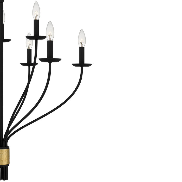 Quoizel - MAG5032MBK - Nine Light Chandelier - Margaret - Matte Black