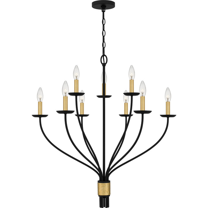 Quoizel - MAG5032MBK - Nine Light Chandelier - Margaret - Matte Black