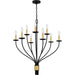 Quoizel - MAG5032MBK - Nine Light Chandelier - Margaret - Matte Black