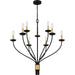 Quoizel - MAG5032MBK - Nine Light Chandelier - Margaret - Matte Black