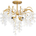 Quoizel - MAP1720GFL - Four Light Semi Flush Mount - Maple - Gold Leaf