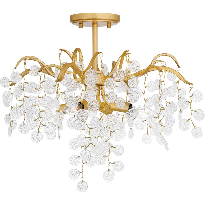 Quoizel - MAP1720GFL - Four Light Semi Flush Mount - Maple - Gold Leaf