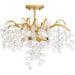 Quoizel - MAP1720GFL - Four Light Semi Flush Mount - Maple - Gold Leaf