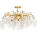 Quoizel - MAP1728GFL - Six Light Semi-Flush Mount - Maple - Gold Leaf