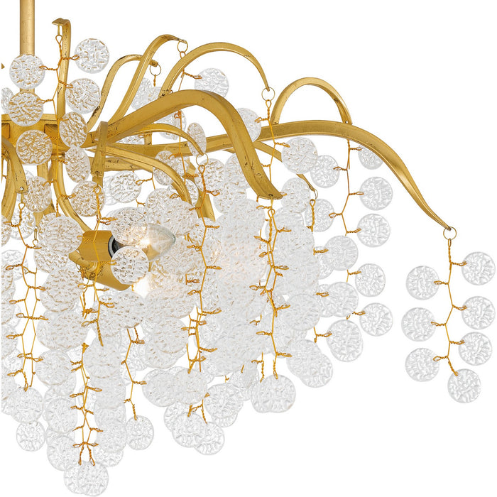 Quoizel - MAP1728GFL - Six Light Semi-Flush Mount - Maple - Gold Leaf