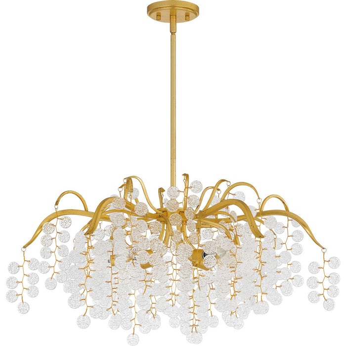 Quoizel - MAP5028GFL - Six Light Chandelier - Maple - Gold Leaf