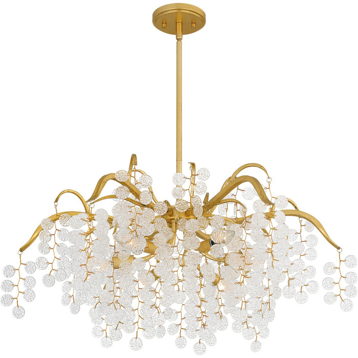 Quoizel - MAP5028GFL - Six Light Chandelier - Maple - Gold Leaf