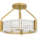 Quoizel - MOL1716BRG - Four Light Semi Flush Mount - Molly - Brushed Gold