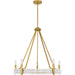 Quoizel - MOL5027BRG - Five Light Chandelier - Molly - Brushed Gold