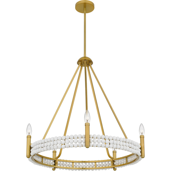 Quoizel - MOL5027BRG - Five Light Chandelier - Molly - Brushed Gold