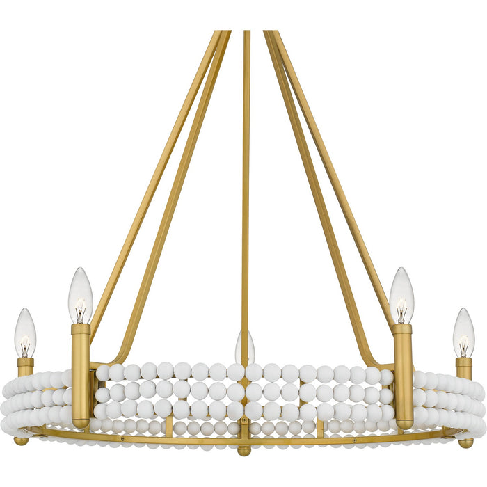 Quoizel - MOL5027BRG - Five Light Chandelier - Molly - Brushed Gold